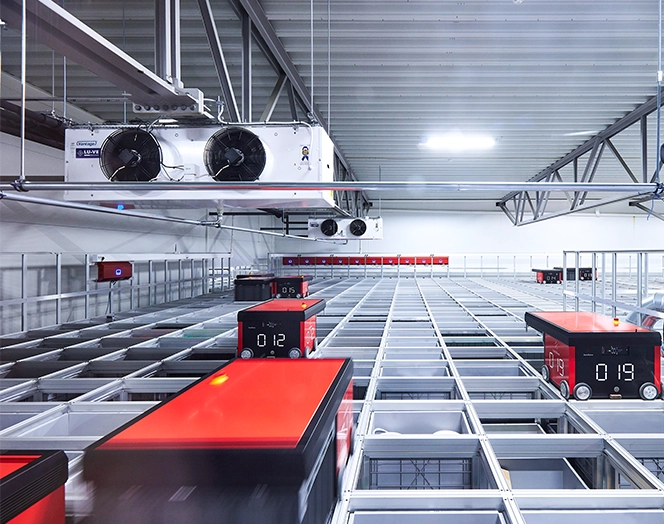 グリッド - 柔軟性と超高密度を兼ね備えた、温度管理対応の保管